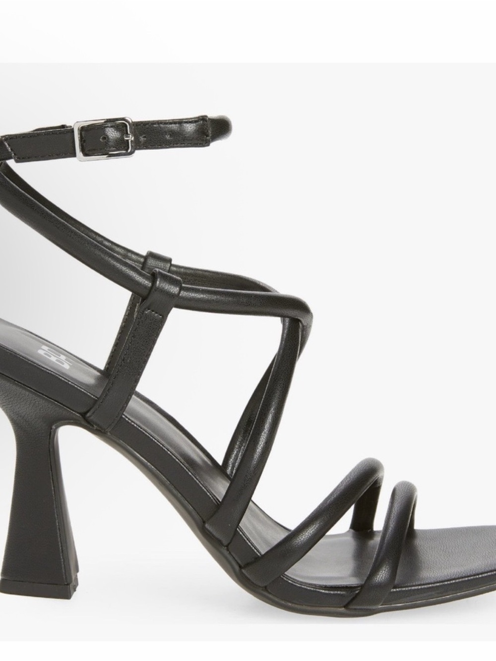 bp Black Strappy Block Heel Sandal. Worn 1x! You Will Love These!